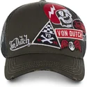 czapki-curva-brazowy-snapback-von-dutch