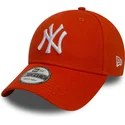 czapki-curva-pomaranczowy-tasma-regulowana-9forty-essential-new-york-yankees-mlb-new-era