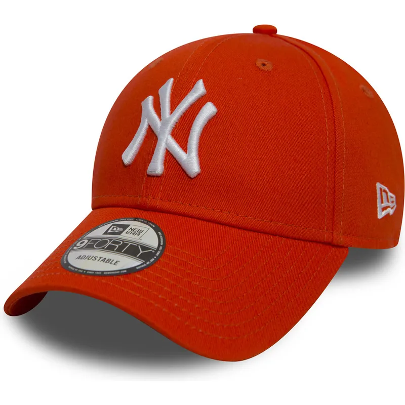 czapki-curva-pomaranczowy-tasma-regulowana-9forty-essential-new-york-yankees-mlb-new-era