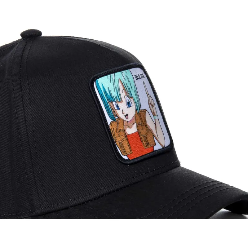 czapki-curva-czarny-snapback-bulma-dragon-ball-capslab