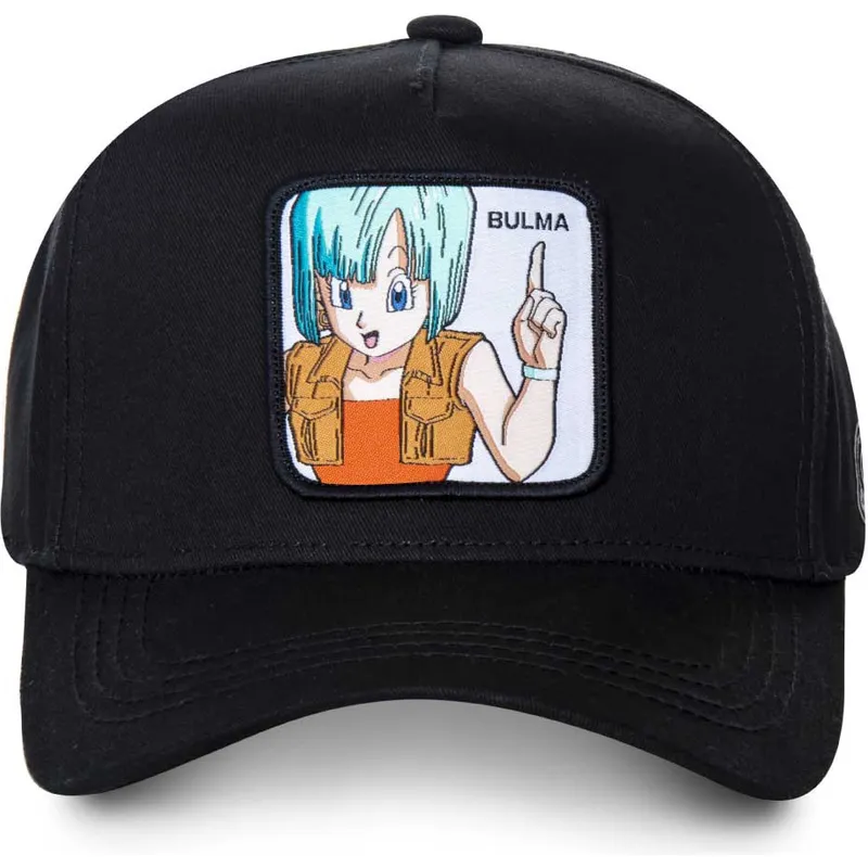 czapki-curva-czarny-snapback-bulma-dragon-ball-capslab