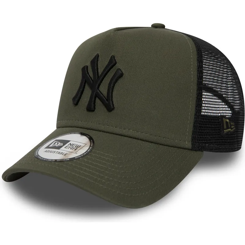 zielona-czapka-truckerka-league-essential-a-frame-new-york-yankees-mlb-od-new-era