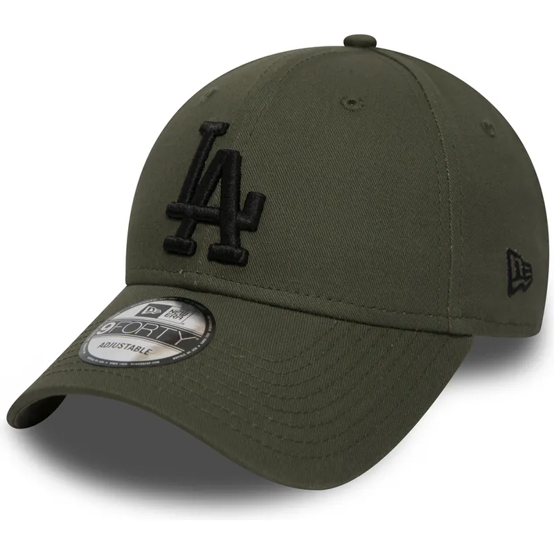 czapki-curva-zielony-tasma-regulowana-negro-9forty-essential-los-angeles-dodgers-mlb-new-era