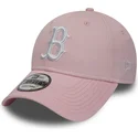 czapki-curva-roz-tasma-regulowana-9forty-essential-boston-red-sox-mlb-new-era