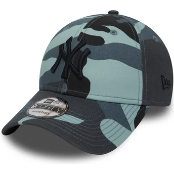 czapki-curva-kamuflaz-tasma-regulowana-negro-9forty-essential-new-york-yankees-mlb-new-era