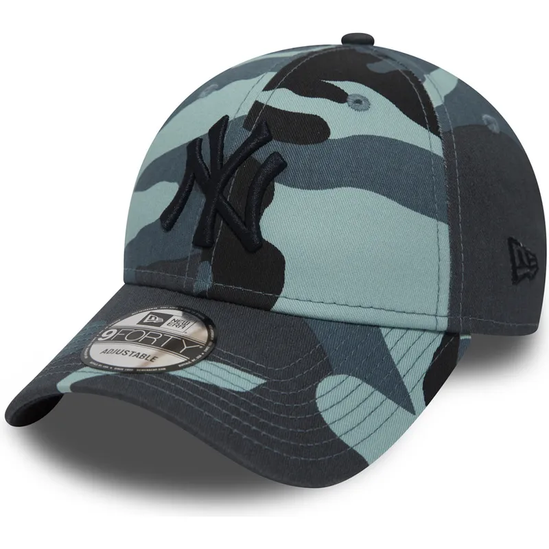 czapki-curva-kamuflaz-tasma-regulowana-negro-9forty-essential-new-york-yankees-mlb-new-era