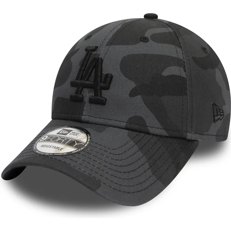 czapki-curva-kamuflaz-tasma-regulowana-negro-negro-9forty-essential-los-angeles-dodgers-mlb-new-era