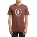 t-shirt-krotki-rekaw-ciemno-czerwony-crisp-stone-bordeaux-brown-volcom