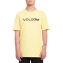 t-shirt-krotki-rekaw-zolty-crisp-euro-yellow-volcom