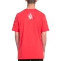 t-shirt-krotki-rekaw-czerwona-chopped-edge-true-red-volcom