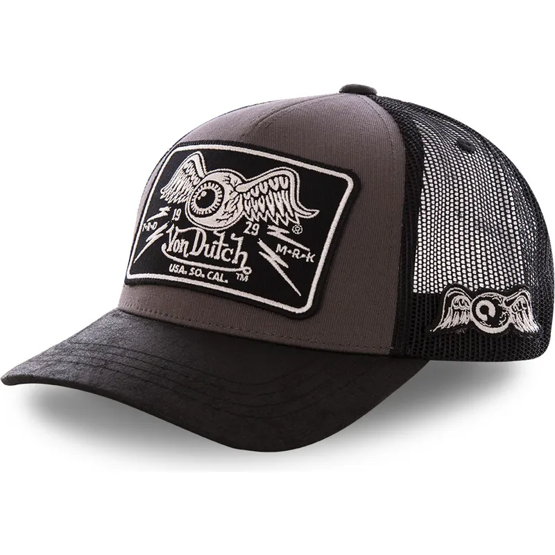 czapki-curva-szary-snapback-von-dutch