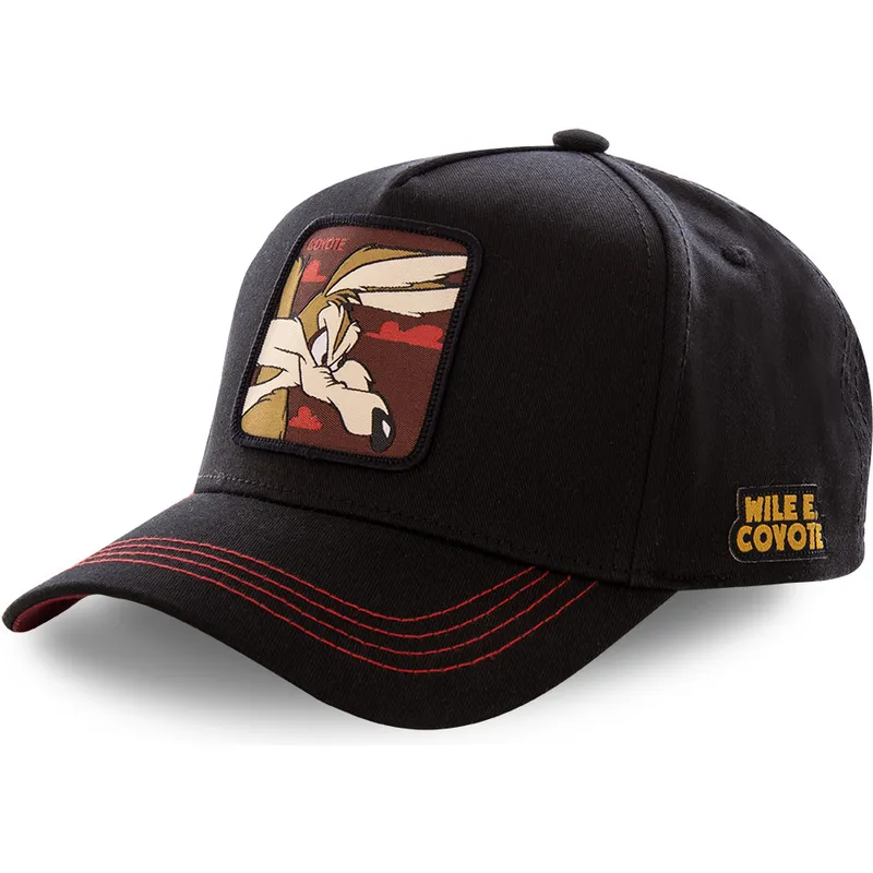 czapki-curva-czarny-snapback-kojot-looney-tunes-capslab