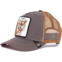 czapki-curva-brazowy-snapback-the-farm-de-goorin-bros