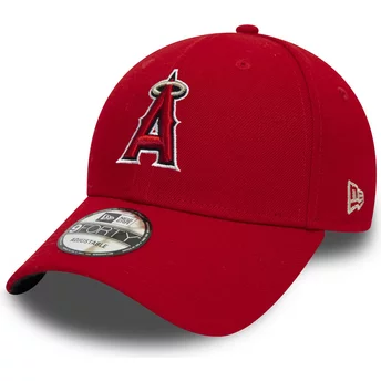 Wyginięta czapka czerwona z regulacją 9FORTY The League Los Angeles Angels MLB New Era