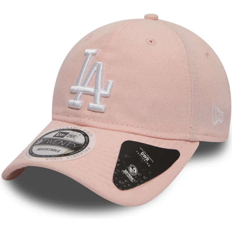 czapki-curva-roz-tasma-regulowana-9twenty-dryera-packable-los-angeles-dodgers-mlb-new-era