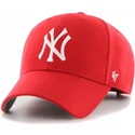 czerwona-zakrzywiona-regulowana-czapka-dla-dzieci-mvp-new-york-yankees-mlb-od-47-brand
