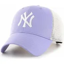 czapki-curva-fioletowy-snapback-lavanda-mvp-flagship-new-york-yankees-mlb-47-brand