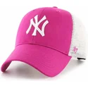ciemnorozowa-czapka-truckerka-mvp-flagship-new-york-yankees-mlb-marki-47-brand