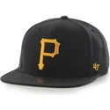 czapki-plana-czarny-snapback-captain-no-shot-pittsburgh-pirates-mlb-47-brand