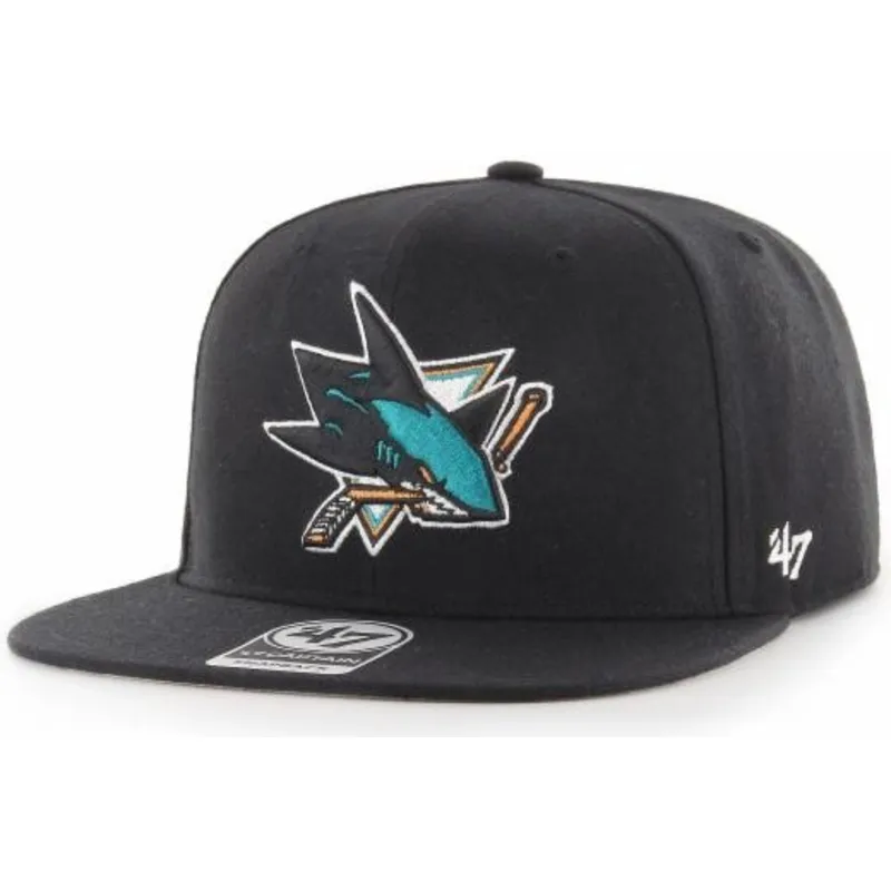 czapki-plana-czarny-snapback-captain-no-shot-san-jose-sharks-nhl-47-brand czapki-plana-czarny-snapback-captain-no-shot-san-jose-sharks-nhl-47-brand