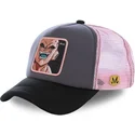 czapka-trucker-szara-i-rozowa-kid-buu-buu3m-dragon-ball-od-capslab