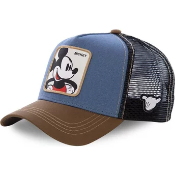 Czapka trucker niebieska, czarna i brązowa Mickey Mouse MIC1 Disney Capslab