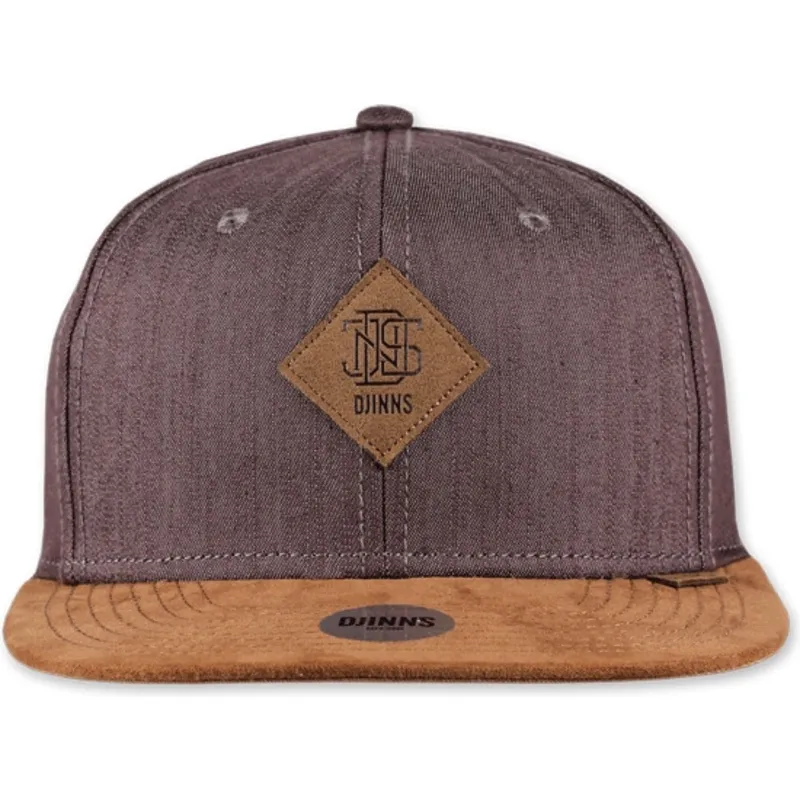 czapki-plana-brazowy-snapback-djinns