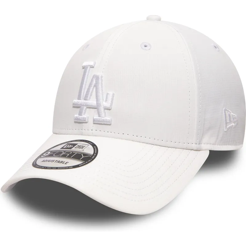 czapki-curva-bialy-tasma-regulowana-9forty-nano-ripstop-los-angeles-dodgers-mlb-new-era