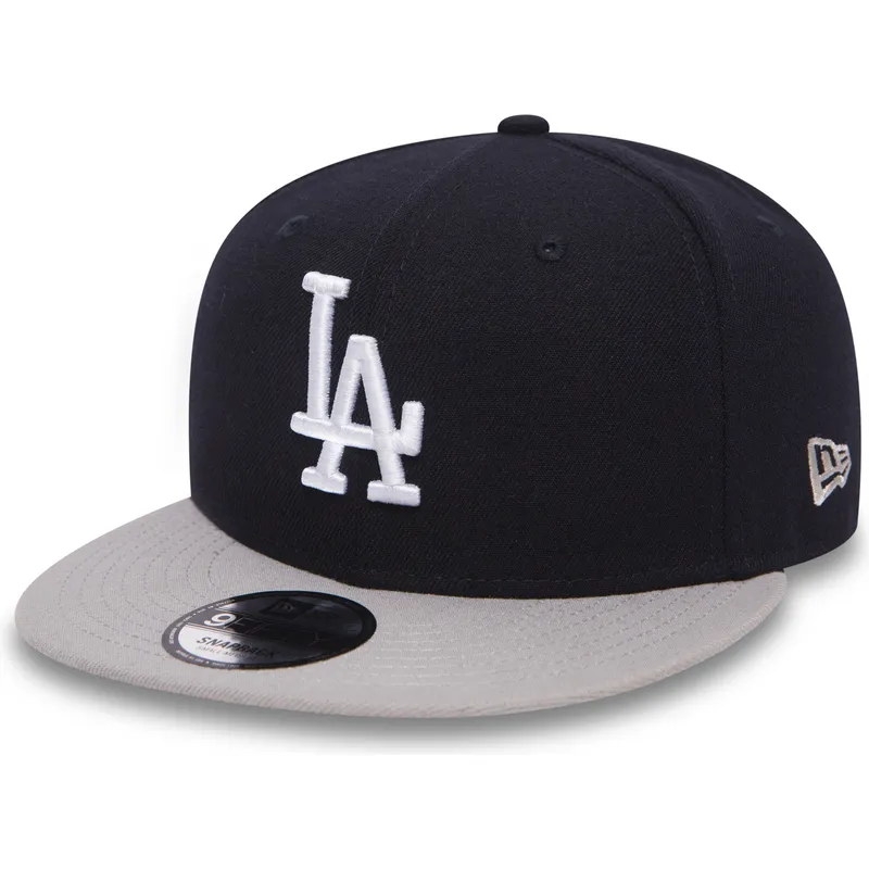 czarna-czapka-snapback-z-plaskim-daszkiem-i-szarym-daszkiem-9fifty-team-los-angeles-dodgers-mlb-od-new-era