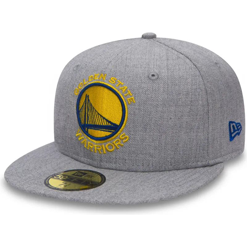 czapki-plana-szary-dopasowany-59fifty-heather-golden-state-warriors-nba-new-era