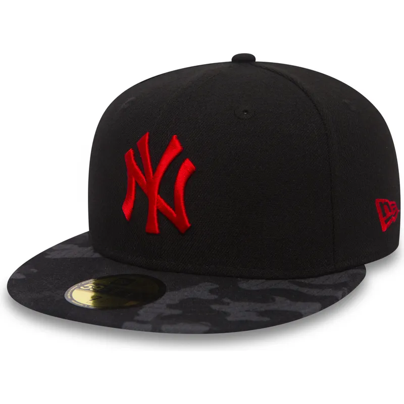 czapki-plana-czarny-dopasowany-59fifty-contrast-camo-new-york-yankees-mlb-new-era