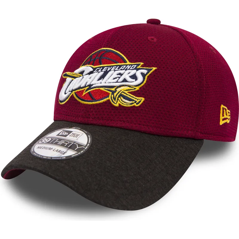 czapki-curva-czerwony-dopasowany-39thirty-shadow-tech-cleveland-cavaliers-nba-new-era