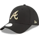 czapki-curva-czarny-tasma-regulowana-9forty-sport-atlanta-braves-mlb-new-era