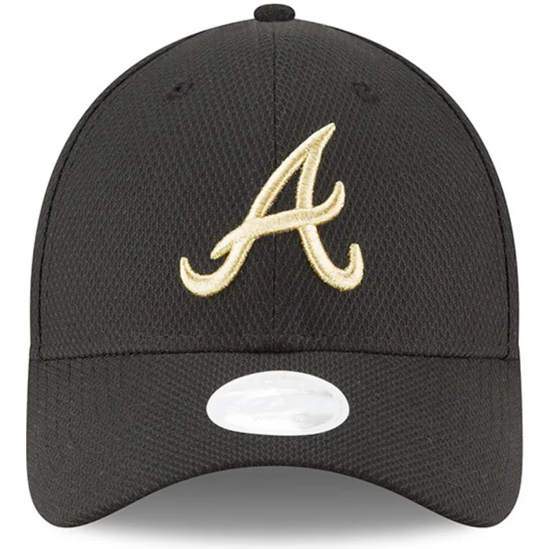 czapki-curva-czarny-tasma-regulowana-9forty-sport-atlanta-braves-mlb-new-era