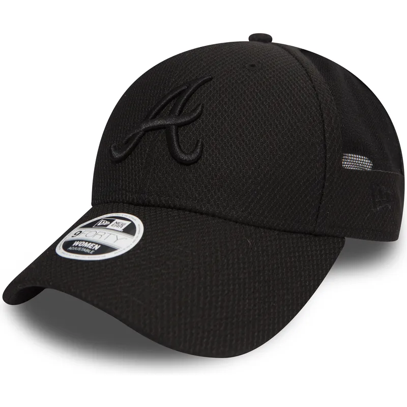 czapki-curva-czarny-tasma-regulowana-9forty-sport-mesh-atlanta-braves-mlb-new-era
