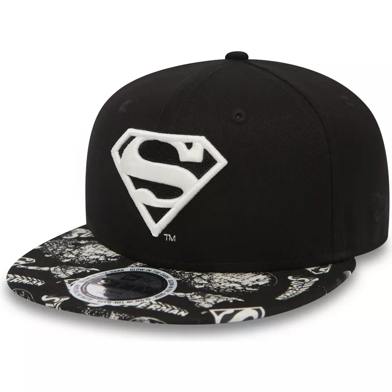 plaska-czapka-czarna-snapback-dla-dziecka-9fifty-gitd-superman-warner-bros-new-era