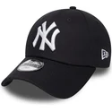 czapki-curva-czarny-tasma-regulowana-dla-dziecka-velcro-9forty-essential-new-york-yankees-mlb-new-era