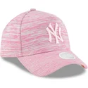 czapki-curva-roz-snapback-ajustable-9forty-a-frame-engineered-fit-new-york-yankees-mlb-new-era