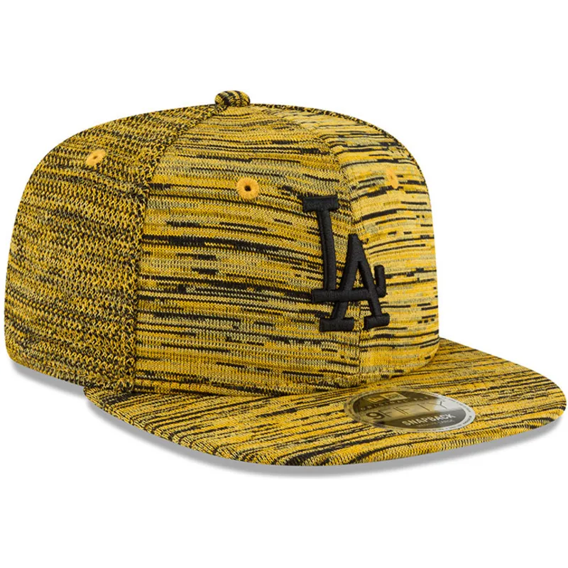 czapki-plana-zolty-snapback-negro-9fifty-engineered-fit-los-angeles-dodgers-mlb-new-era