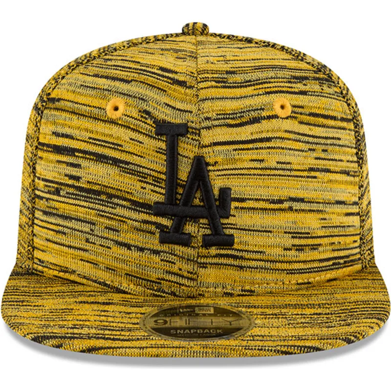 czapki-plana-zolty-snapback-negro-9fifty-engineered-fit-los-angeles-dodgers-mlb-new-era