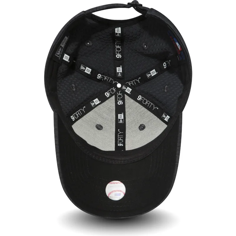 czapki-curva-szary-tasma-regulowana-rosa-9forty-essential-jersey-los-angeles-dodgers-mlb-new-era