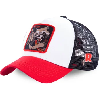 czapki-curva-bialy-snapback-rocket-raccoon-marvel-comics-capslab