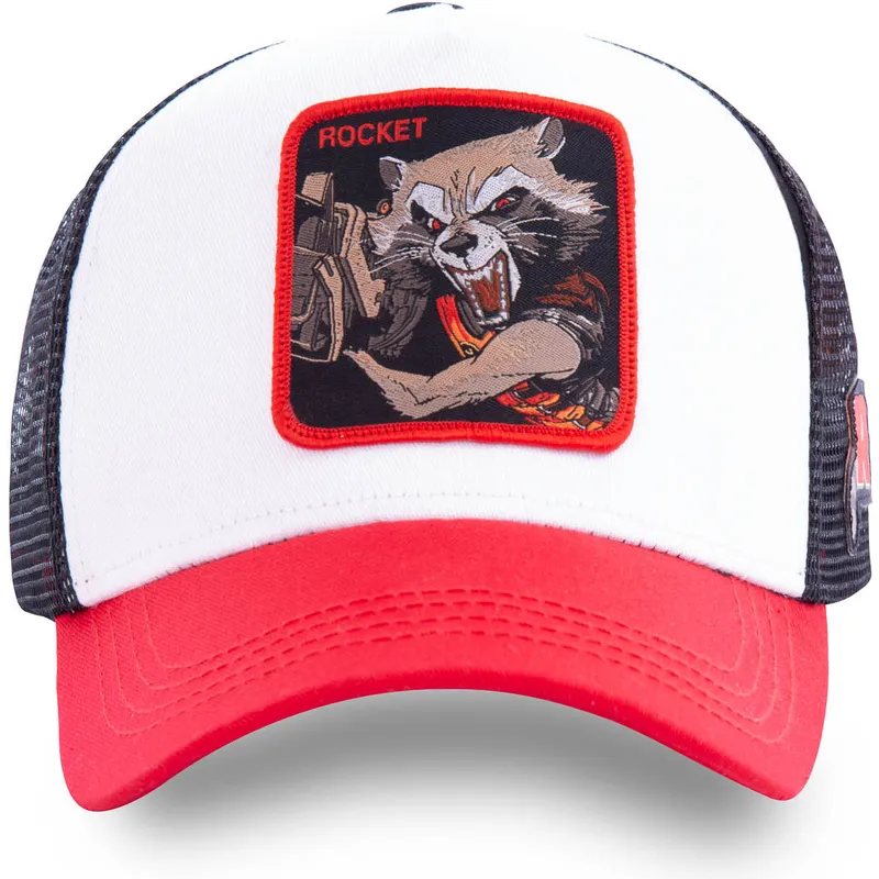 czapki-curva-bialy-snapback-rocket-raccoon-marvel-comics-capslab