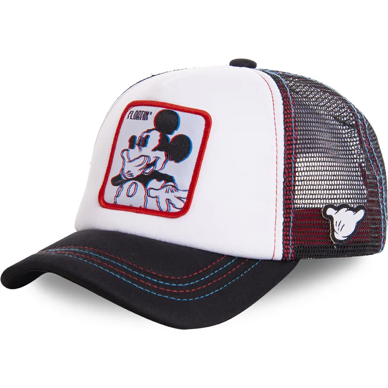 czapki-curva-bialy-snapback-mickey-mouse-disney-capslab