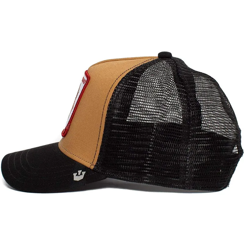 czapki-curva-brazowy-snapback-the-farm-de-goorin-bros