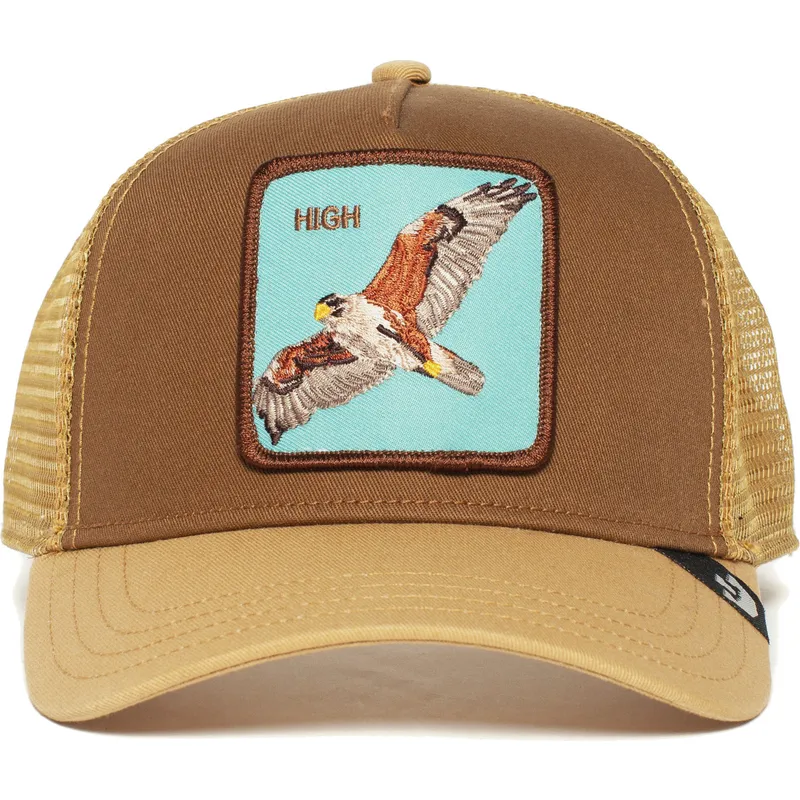 czapki-curva-brazowy-snapback-the-farm-de-goorin-bros