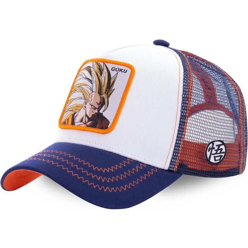 czapki-curva-bialy-snapback-son-goku-dragon-ball-capslab czapki-curva-bialy-snapback-son-goku-dragon-ball-capslab