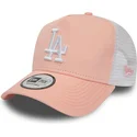 czapki-curva-roz-snapback-league-essential-a-frame-los-angeles-dodgers-mlb-new-era