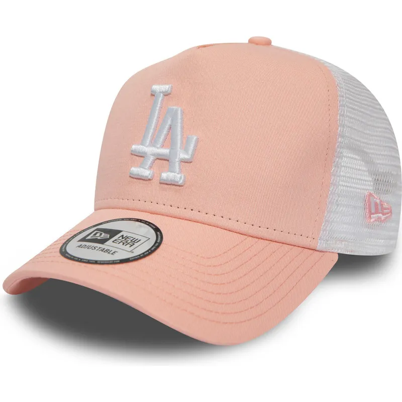 czapki-curva-roz-snapback-league-essential-a-frame-los-angeles-dodgers-mlb-new-era
