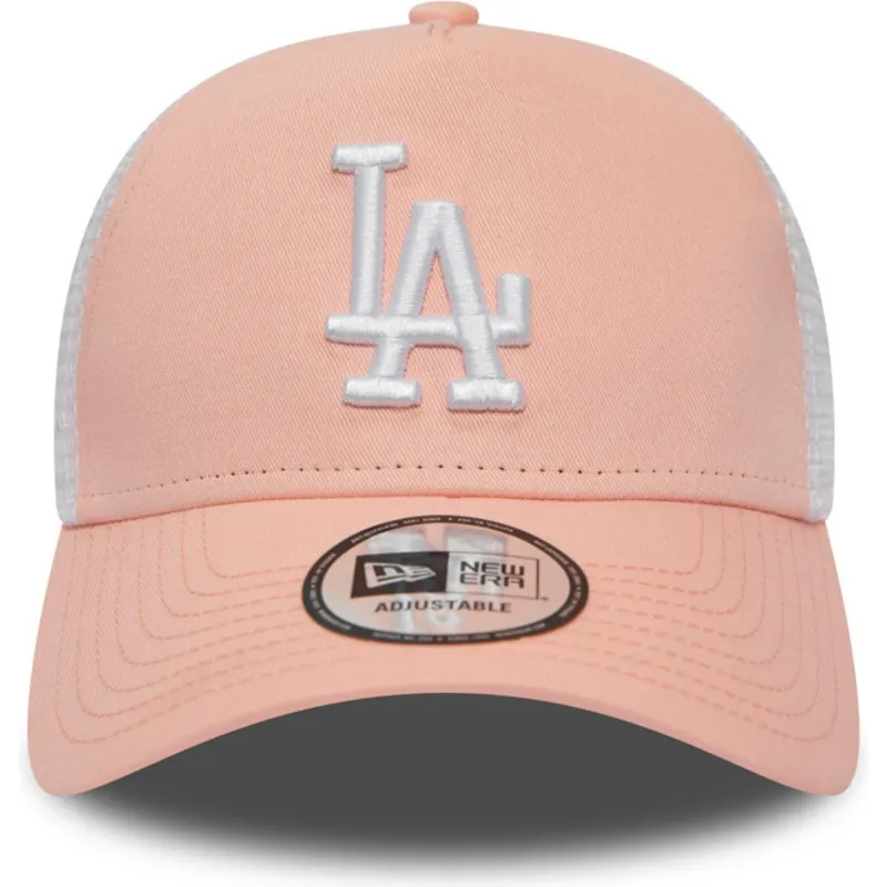czapki-curva-roz-snapback-league-essential-a-frame-los-angeles-dodgers-mlb-new-era